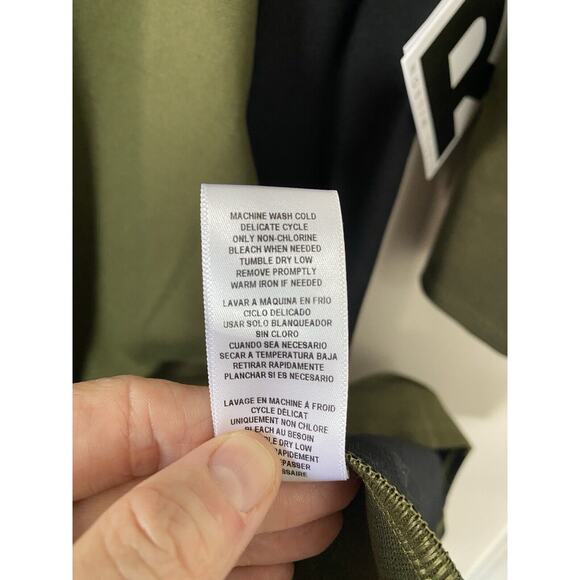 REBEL Rebel Wilson NWT Colorblock 3/4 Sleeve Knee Length Dress Stretch Size 1X‎ - Picture 7 of 9